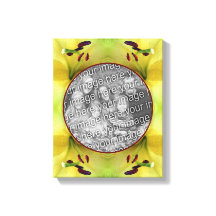 Gul lilja blomma ram skapa din egen foto
