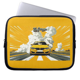 Gul M4 tysk sportbil Drifting Bärbar datorskydd Laptop Fodral