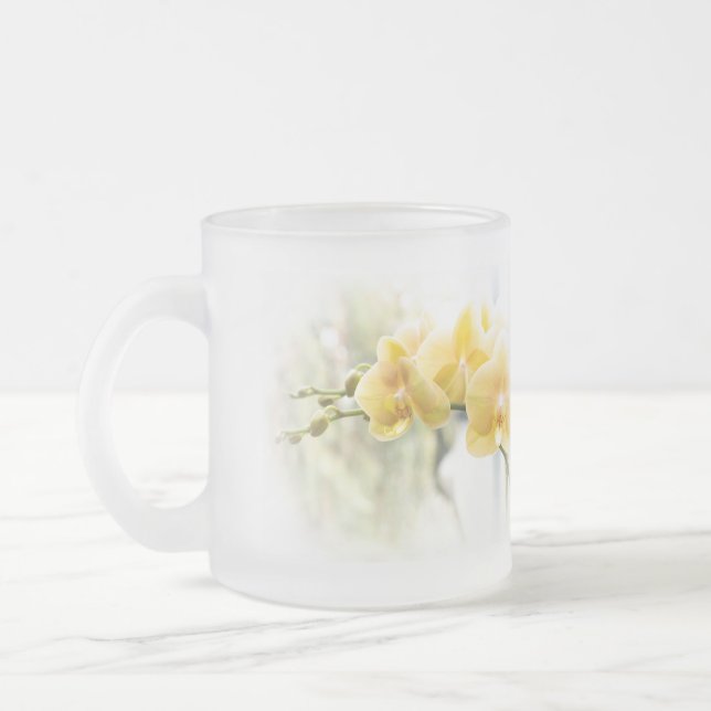 Gul malOrchid i solskenet - mugg (Vänster)