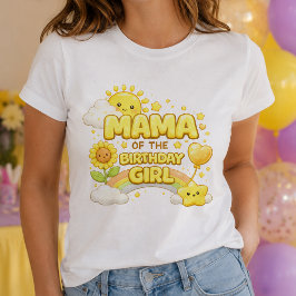 Gul Mamma till Födelsedagsflickan Dam T-Shirt