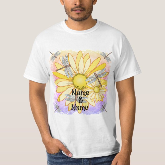 Gul Margareta  T Shirt (Framsida)
