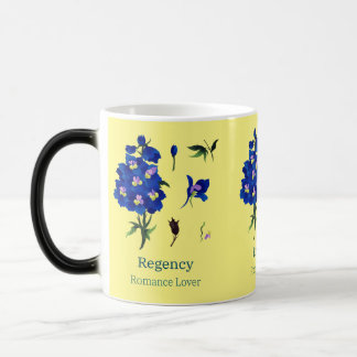 Gul med blå riddarsporreblommor Romantik älskare Magisk Mugg