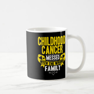 Gul medvetenhetsband Barncancer Kaffemugg
