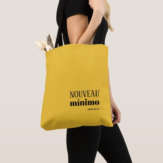 Gul Minimal NOUVEAU MINIMO Personlig Tygkasse (Närbild)