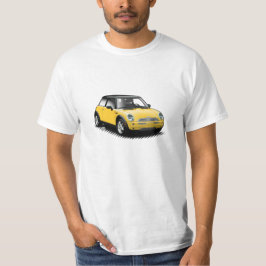 Gul modern mini- bilT-tröja T-shirt