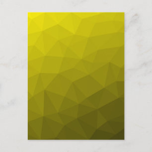 Gul mörk ombre gradient geometrisk nätmönster vykort