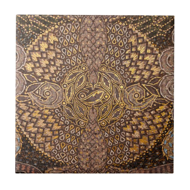 Gul mosaikdetalj, Tyskland Kakelplatta (Framsidan)