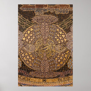 Gul mosaikdetalj, Tyskland Poster