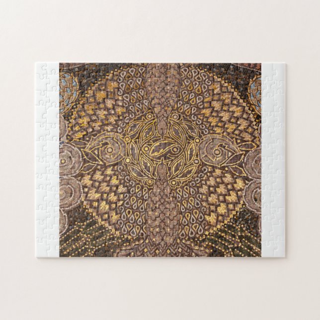 Gul mosaikdetalj, Tyskland Pussel (Horisontell)