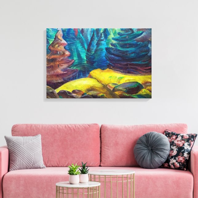 Gul mossa | Emily Carr | Canvastryck (Insitu (Vardagsrum))