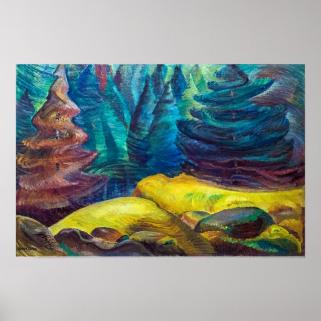 Gul mossa | Emily Carr | Poster (Framsidan)