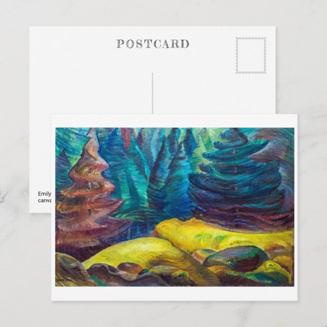 Gul mossa | Emily Carr | Vykort (Fram/baksida)