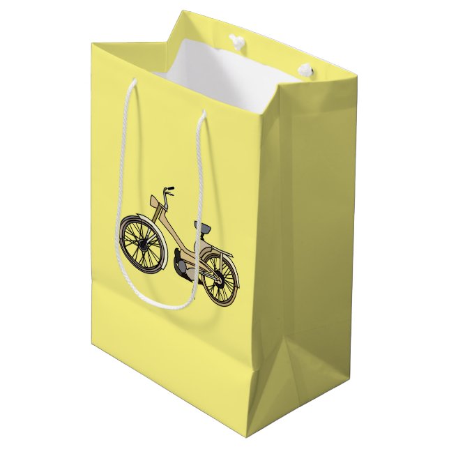 Gul motorcykel  (Framsidan Vinklad)