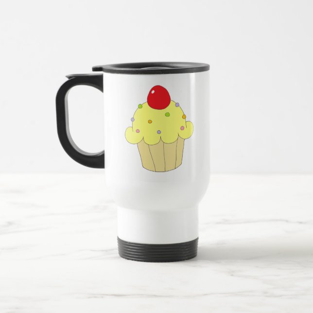 Gul muffin resemugg (Vänster)
