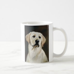 Gul mugg för konst för hund för Labrador Retrie