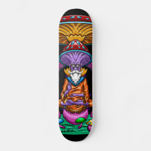 Gul Mushroom Head Mini Skateboard Bräda 18,5 Cm