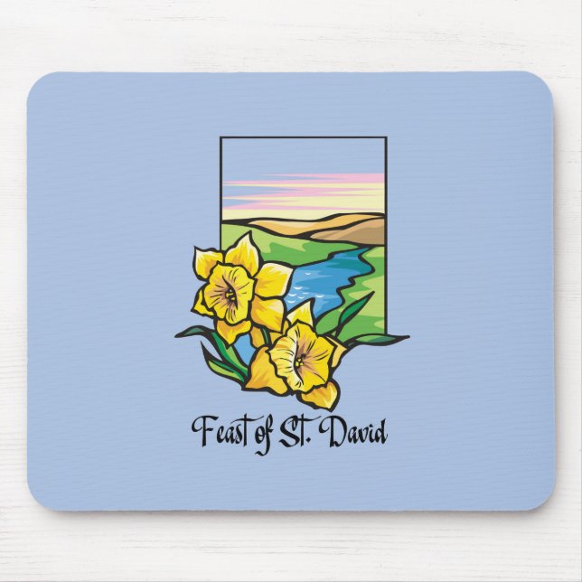 Gul näckros på St. Davids dag Musmatta (Framsidan)