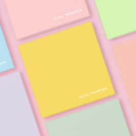 Gul Namnlapp Post-it Block