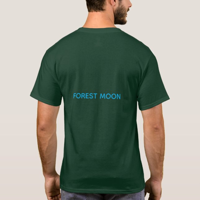 GUL NATUR SKOG MÅNE T SHIRT (Baksida)