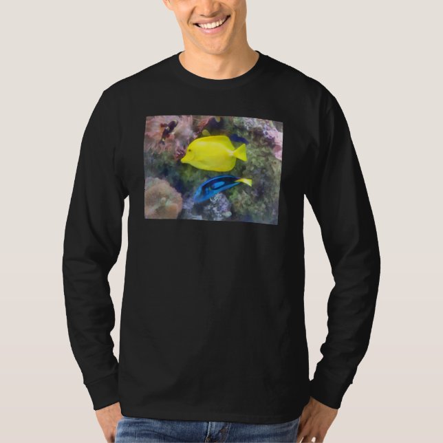 Gul och blåttTangfisk T-shirt (Framsida)