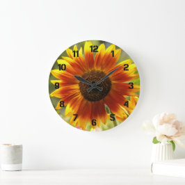 Gul och brons Solros Blomma Stor Klocka