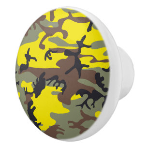 Gul och brun kamouflage, militär, armé knopp