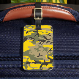 Gul och grön kamouflage, militär, armé bagagebricka