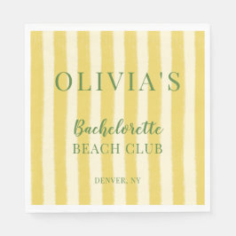 Gul och Grön Sista Festen Före Bröllopet Pappersservett