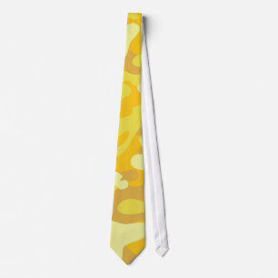 Gul och guld- Camo design Slips