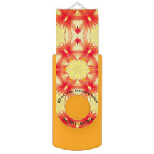 Gul och röd ~ för Fractalhelgdagmönster