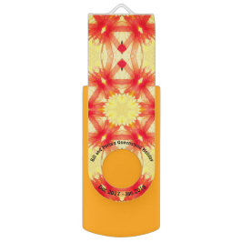 Gul och röd ~ för Fractalhelgdagmönster