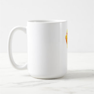 Gul och röd tulpan kaffemugg