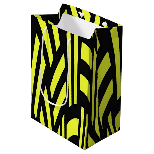 Gul och svart Art Deco (Framsidan Vinklad)