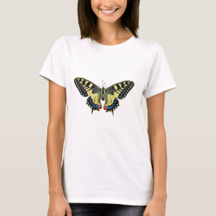 Gul och svart fjäril t shirt