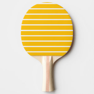Gul och vit randig design pingisracket