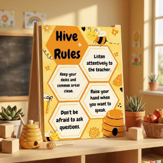 Gul Orange Bietema Klassrumsregler Anpassningsbara Poster