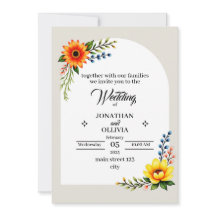 Gul orange botanisk krans