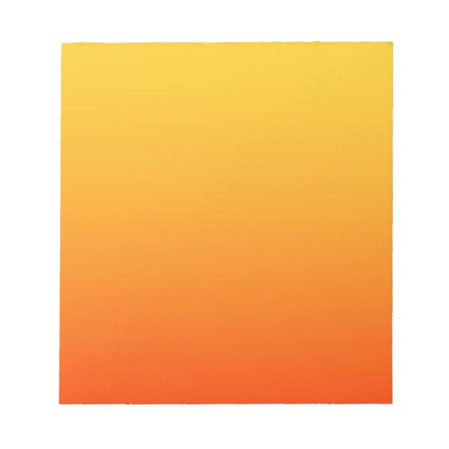 Gul Orange Färg Anteckningsblock (Framsida)