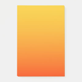 Gul Orange Färg Post-it Block