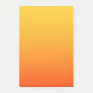 Gul Orange Färg Post-it Block