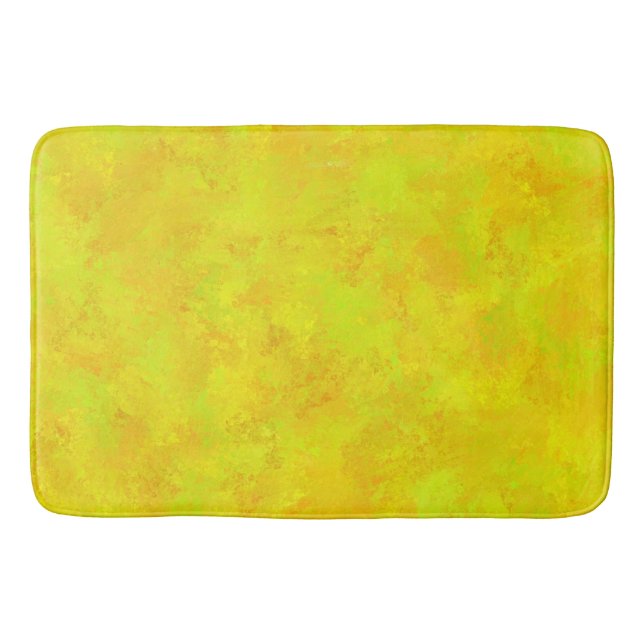 Gul Orange Grön Abstrakt Mönster Badrumsmatta (Framsidan)