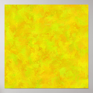 Gul Orange Grön Abstrakt Mönster Poster