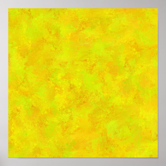 Gul Orange Grön Abstrakt Mönster Poster (Framsidan)
