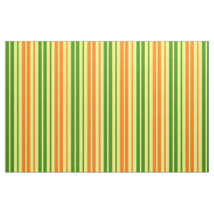 Gul Orange Grön Vertikal Randig Design Tyg
