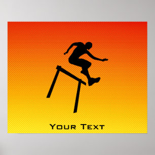 Gul orange Hurdler Poster