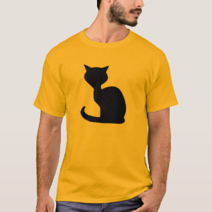 Gul orange katt t shirt