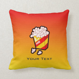 Gul orange Popcorn Kudde