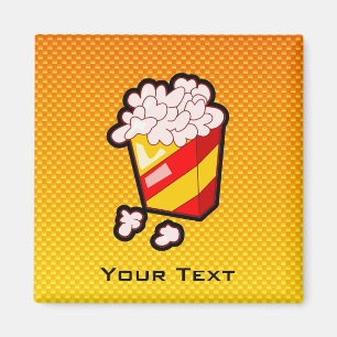 Gul orange Popcorn Magnet