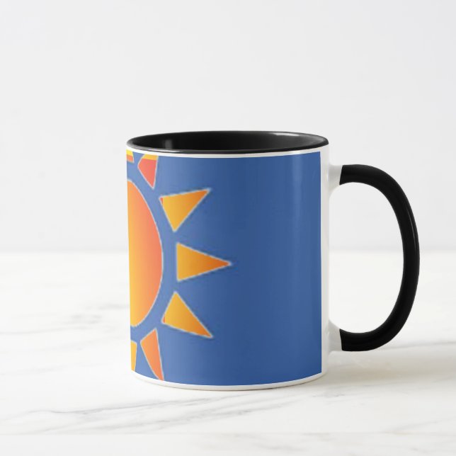 Gul Orange Sol Mugg (Höger)