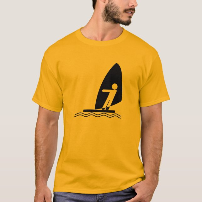Gul orange surfing tee shirt (Framsida)